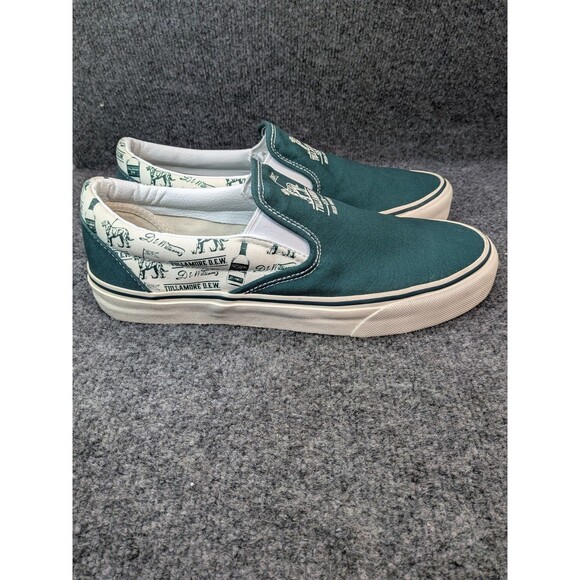 Tullamore Whiskey Slip On Skateboard Shoes Size 10 Green & White Excellent Cond. - Picture 9 of 16